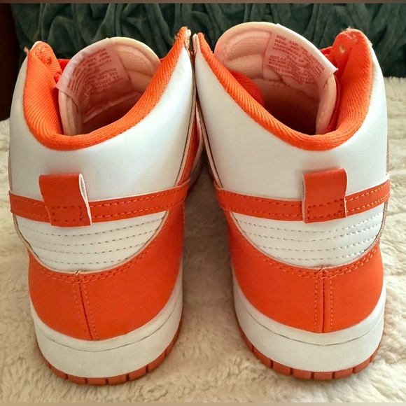 Nike Dunk High Syracuse 2021 Men’s Size 7 White Orange DD1399-101 EUC - Picture 4 of 8